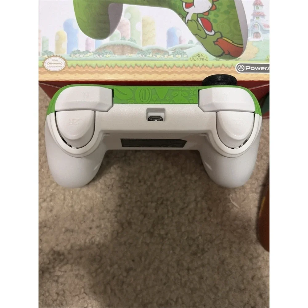 Nintendo Switch Power A Yoshi Controller  Green Donkey Kong  NO Cords Tested